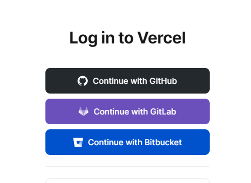 vercel 页面